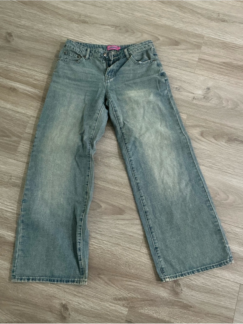 Edikted Low Rise Jeans - Blue